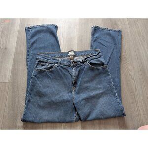 L.L. Bean Classic Fit Womens Blue Denim Jeans Size 16 Regular